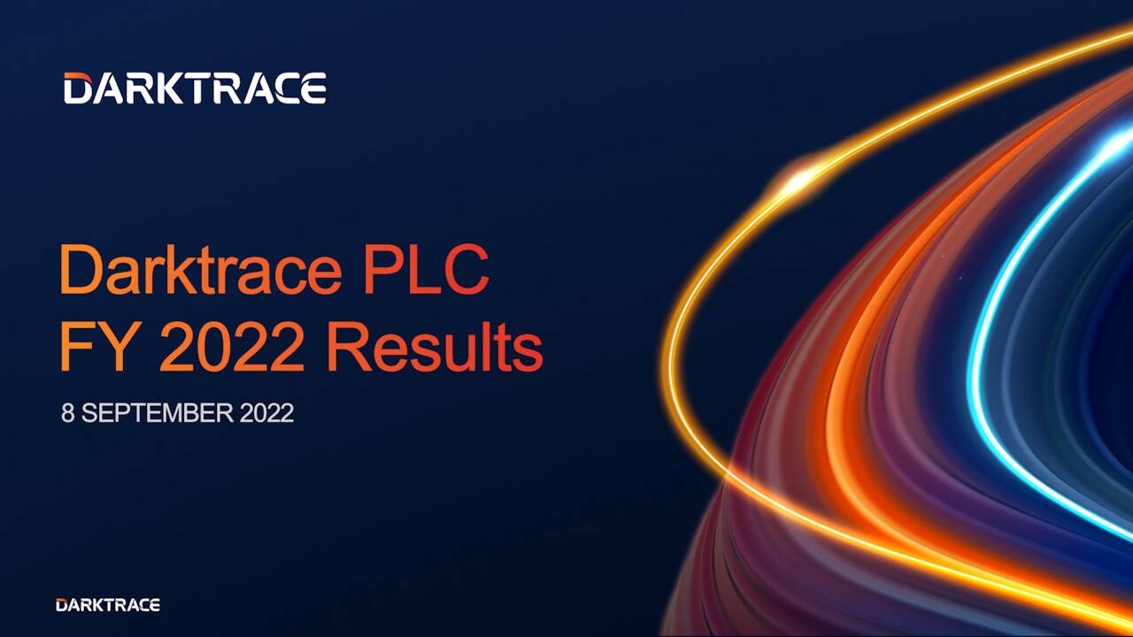 Darktrace Plc 2022 Q4 - Results - Earnings Call Presentation (OTCMKTS ...