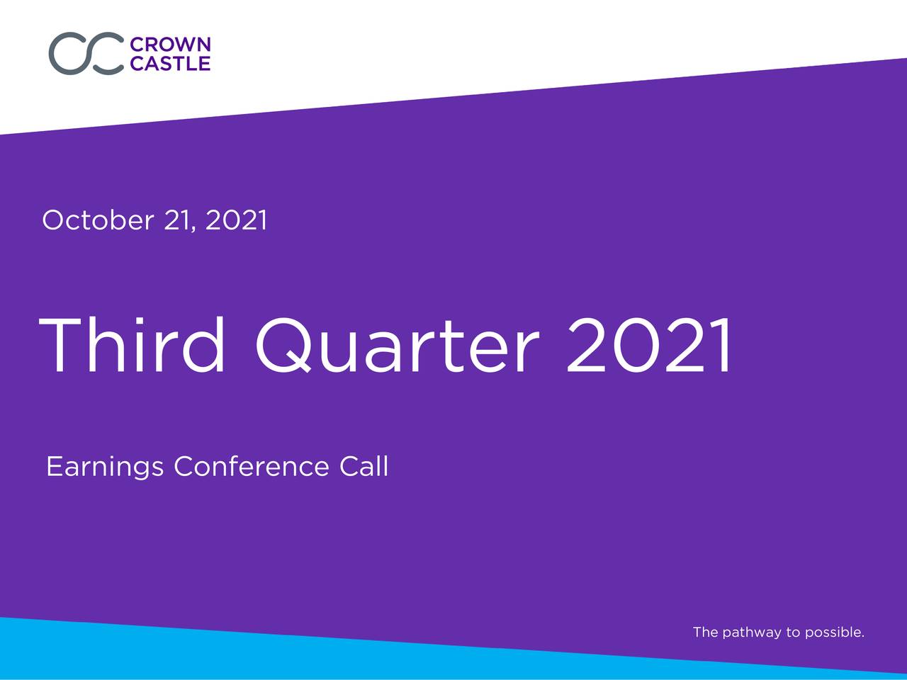 Crown Castle International Corp Reit 2021 Q3 Results Earnings Crown Castle International Corp Reit 2021 Q3 Results Earnings