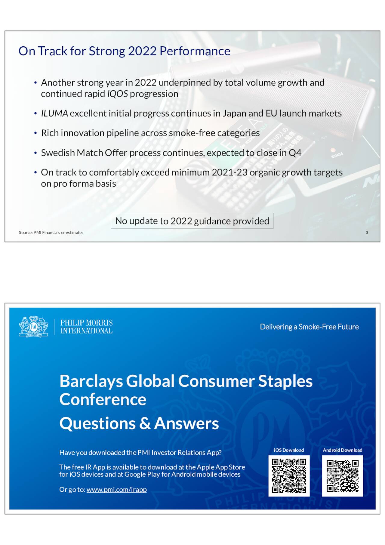 Philip Morris International (PM) presents at Barclays Global Consumer