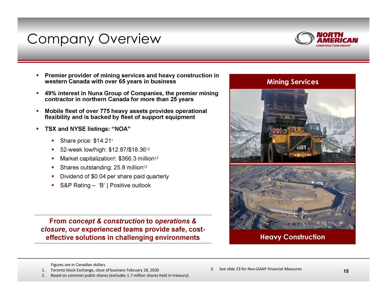 North American Construction Group Ltd. 2019 Q4 - Results - Earnings ...