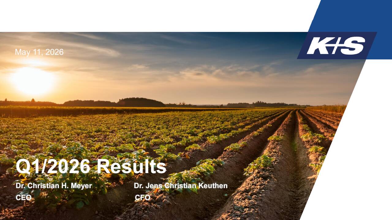 javascript online presentation Images High Quality... K+S Aktiengesellschaft 2026 Q1 - Results - Earnings Call Presentation ...