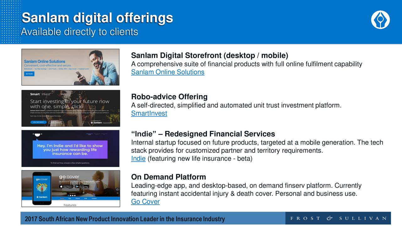 Sanlam SLLDY Investor Presentation Slideshow Sanlam Ltd ADR OTCMKTS SLLDY