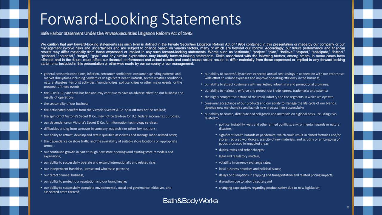Forward-Looking Statements
