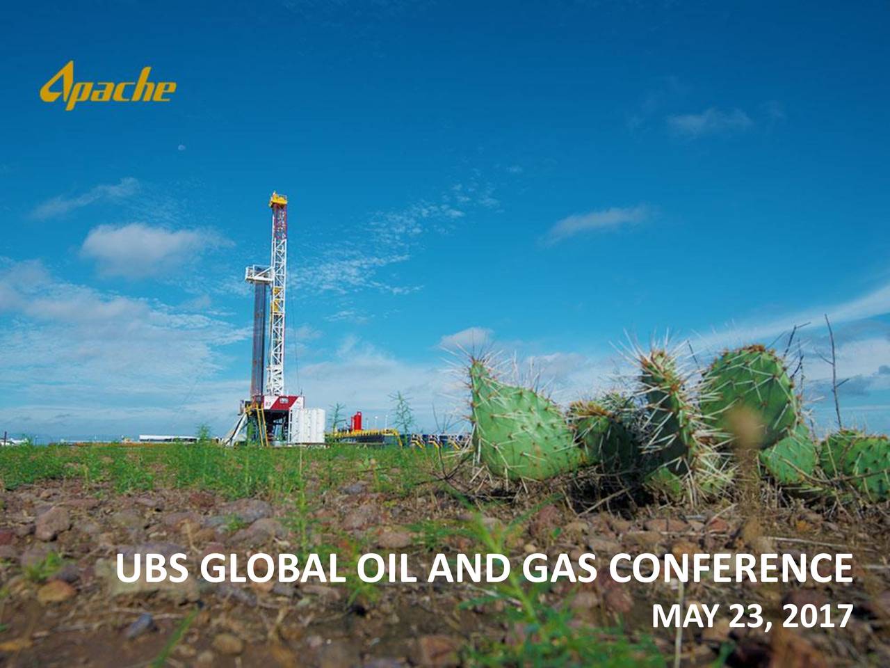 Apache (APA) Presents At UBS Global Oil and Gas Conference Slideshow
