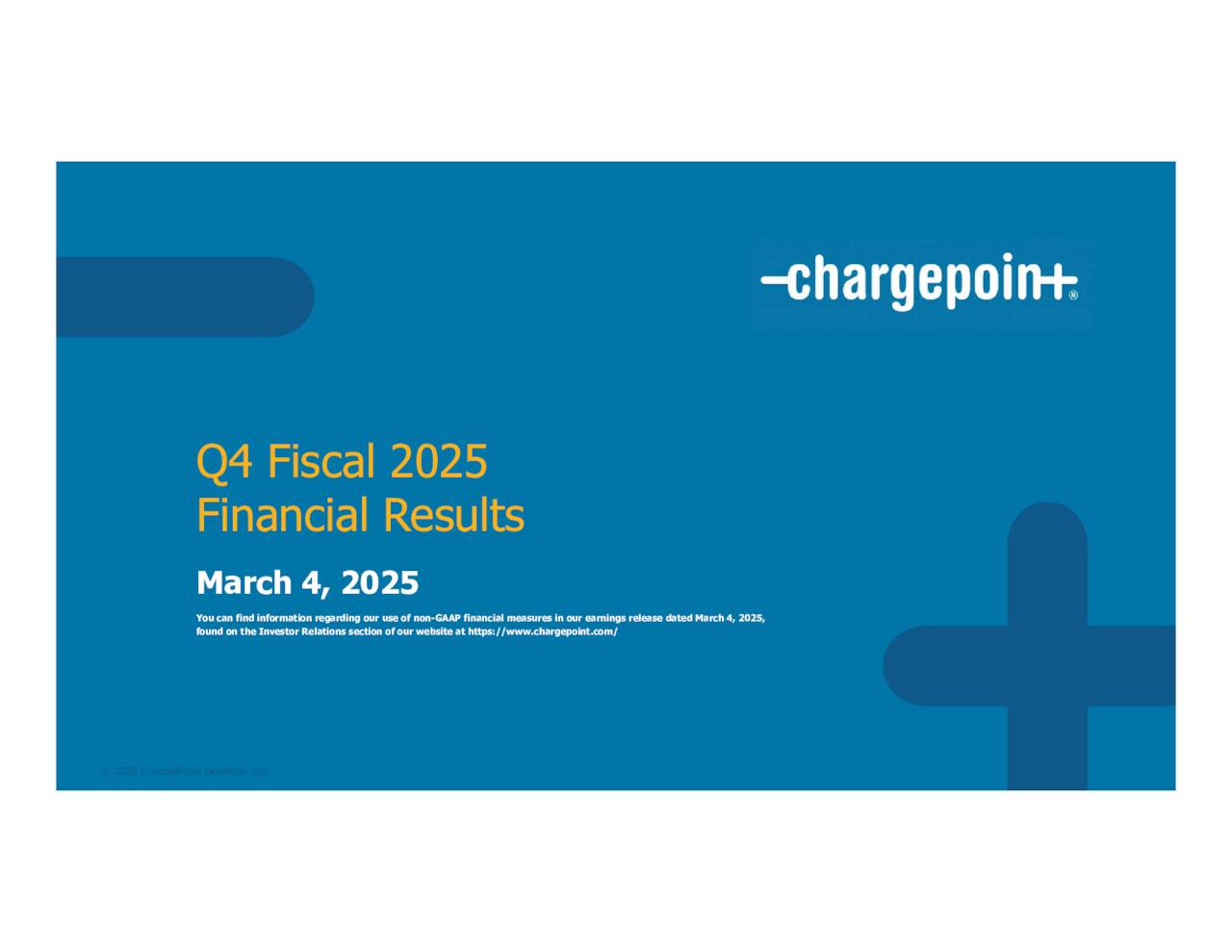 ChargePoint Holdings, Inc. 2025 Q4 - Results - Earnings Call ...