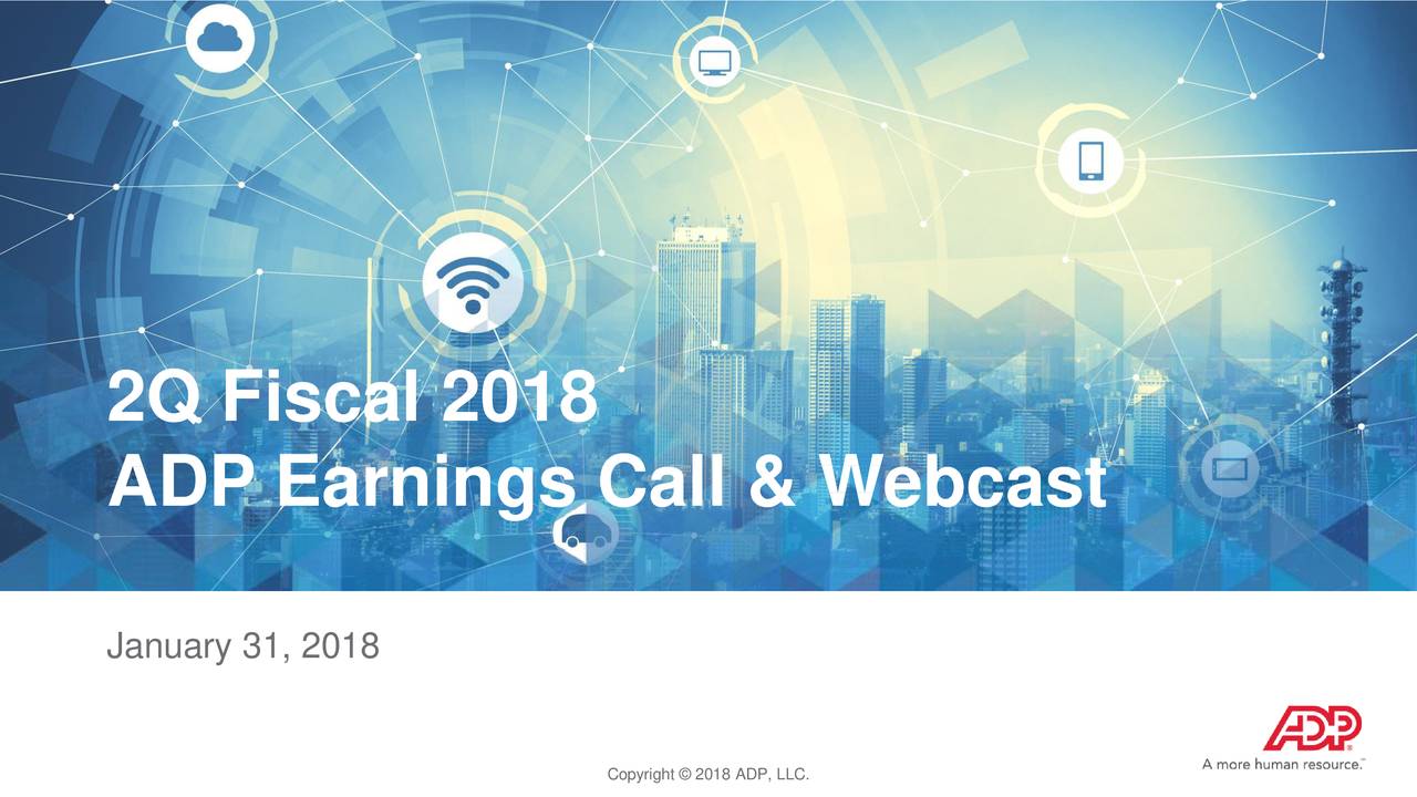 Automatic Data Processing, Inc. 2018 Q2 - Results - Earnings Call ...