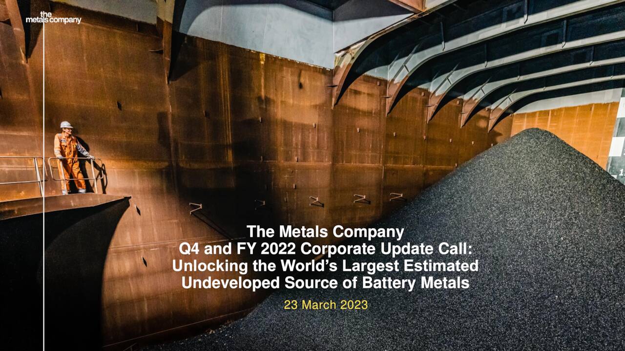 the metals company spac presentation