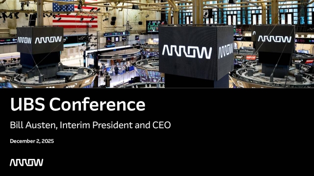 Arrow Electronics, Inc. (ARW) Presents at UBS Global Technology and AI ...
