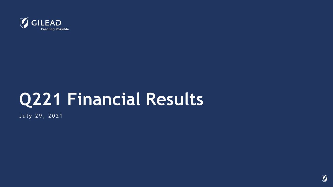 Gilead Sciences, Inc. 2021 Q2 Results Earnings Call Presentation