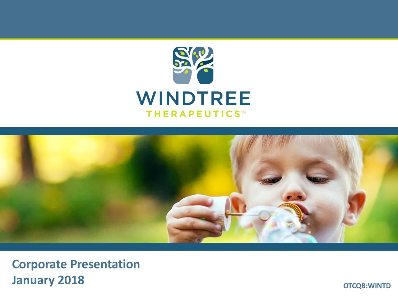 Windtree Therapeutics (WINTD) Presents At LifeSci Advisors Corporate ...