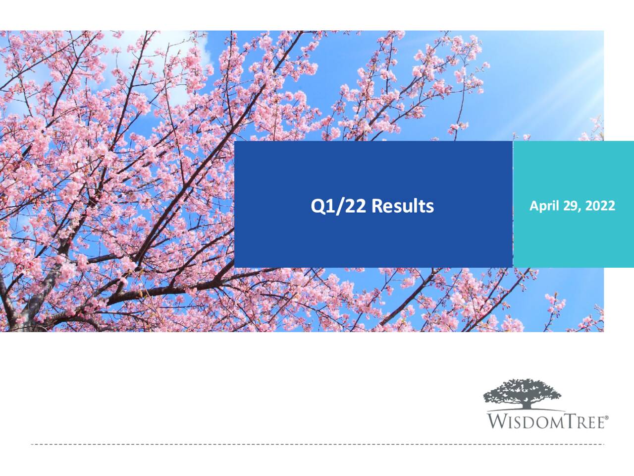 WisdomTree Investments, Inc. 2022 Q1 - Results - Earnings Call ...