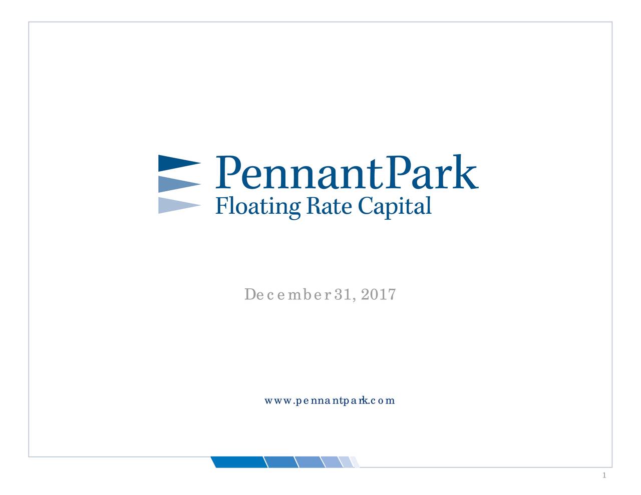 PennantPark Floating Rate Capital 2018 Q1 - Results - Earnings Call ...