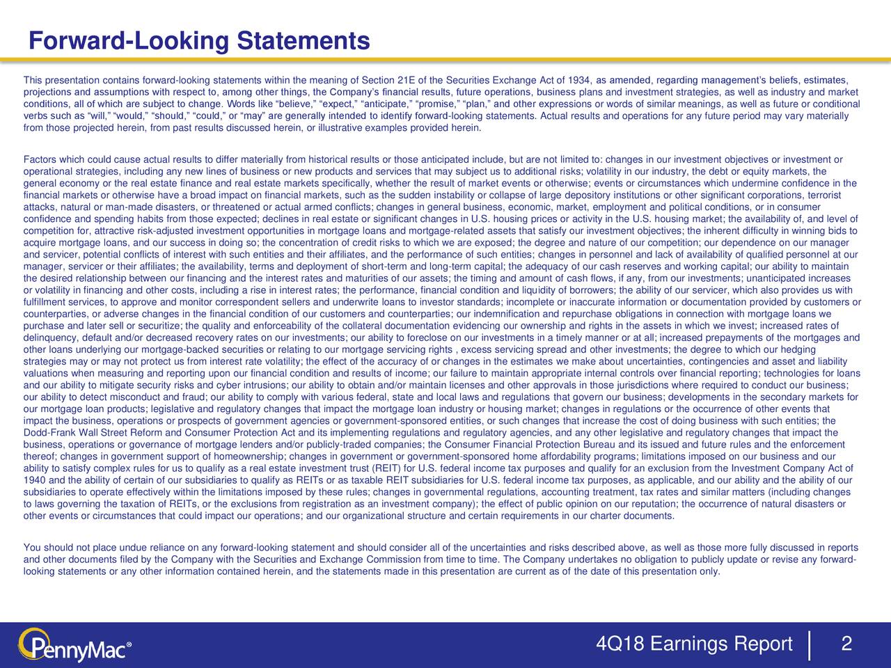 Forward-Looking Statements