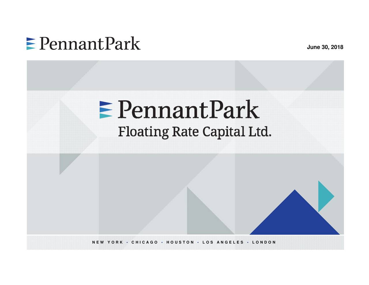 PennantPark Floating Rate Capital 2018 Q3 - Results - Earnings Call ...