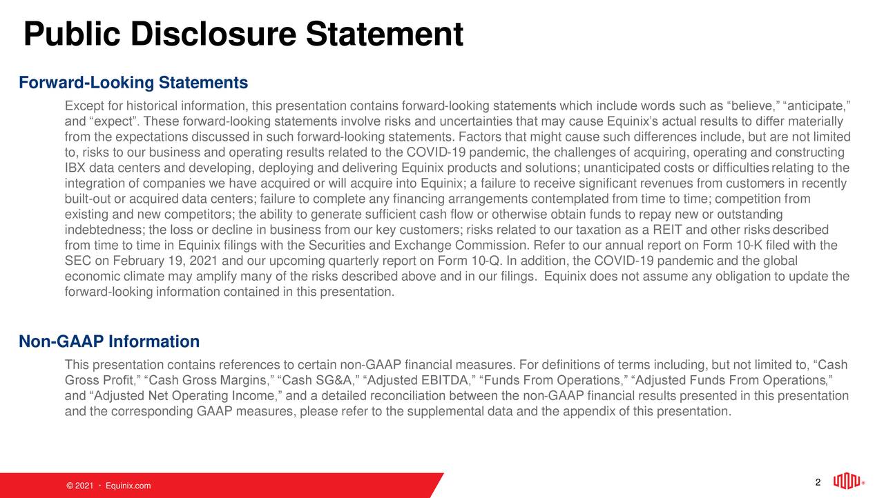 Public Disclosure Statement
