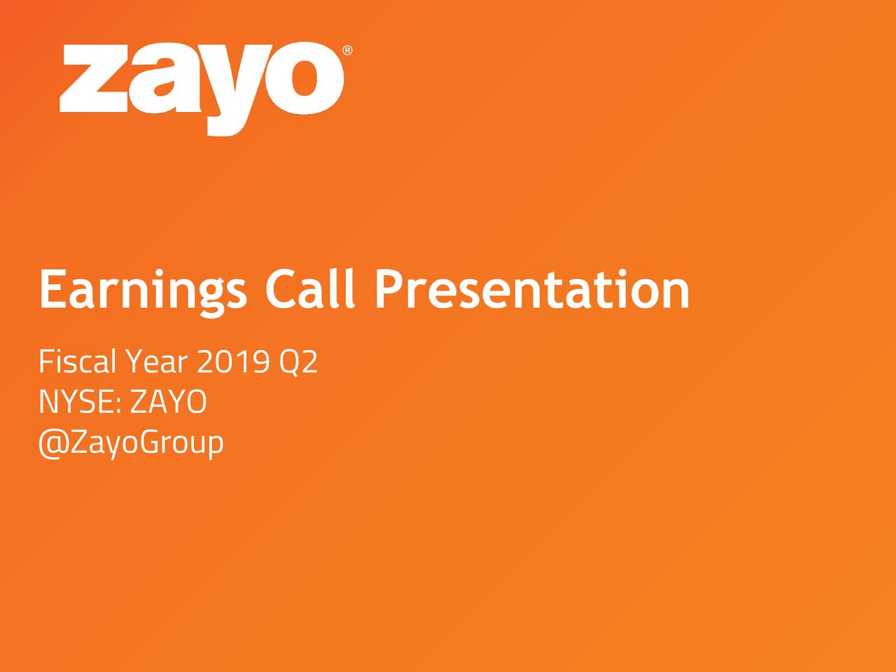 Earnings Call Presentation