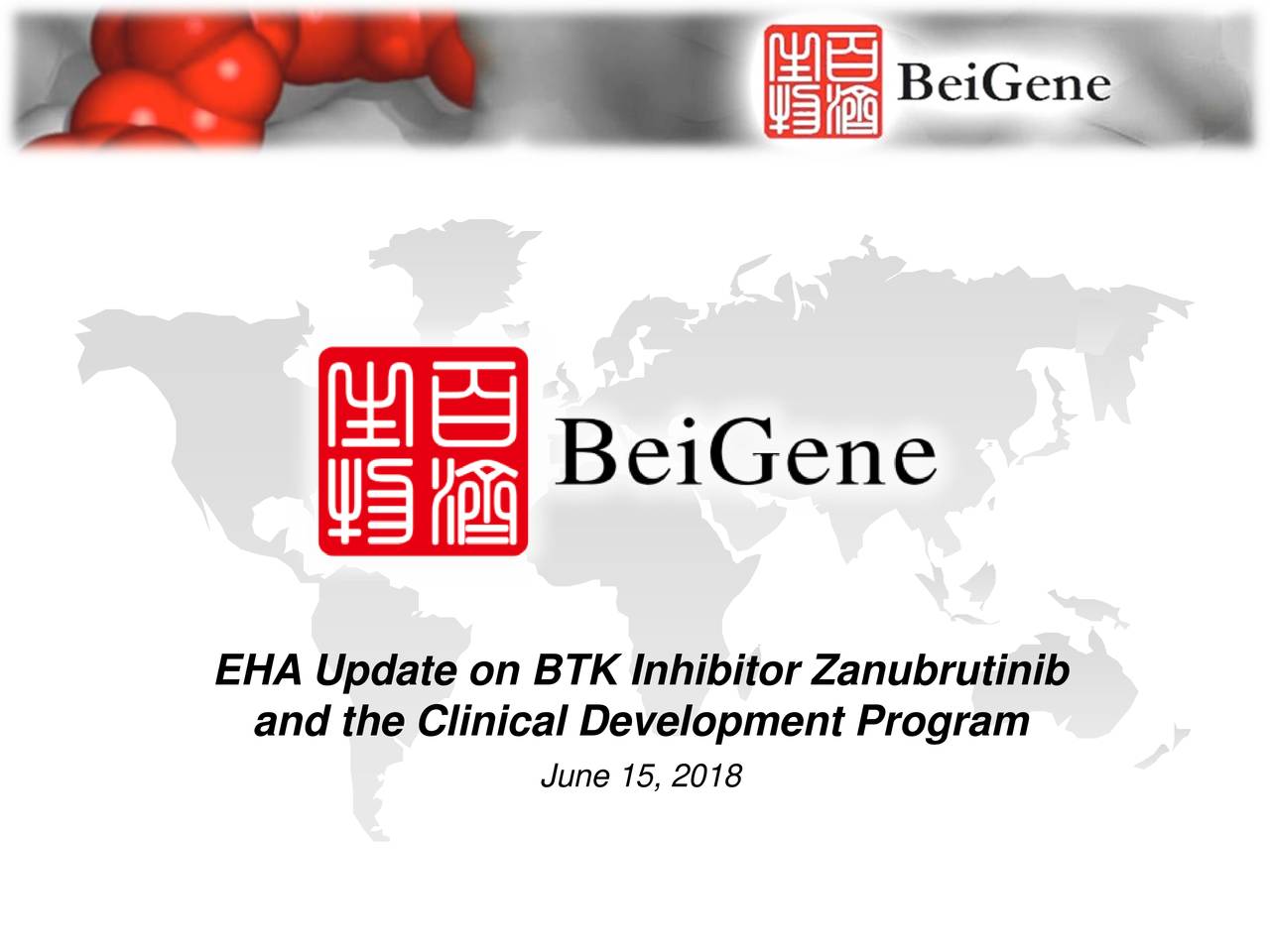 BeiGene (BGNE) EHA Update On BTK Inhibitor Zanubrutinib And The ...