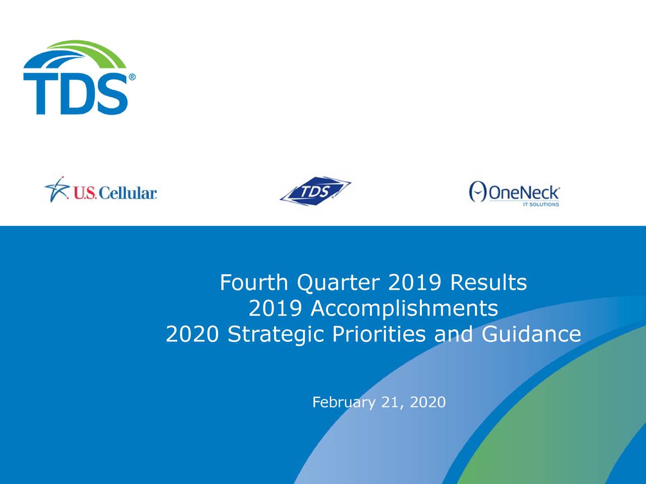 Telephone And Data Systems, Inc. 2019 Q4 - Results - Earnings Call ...