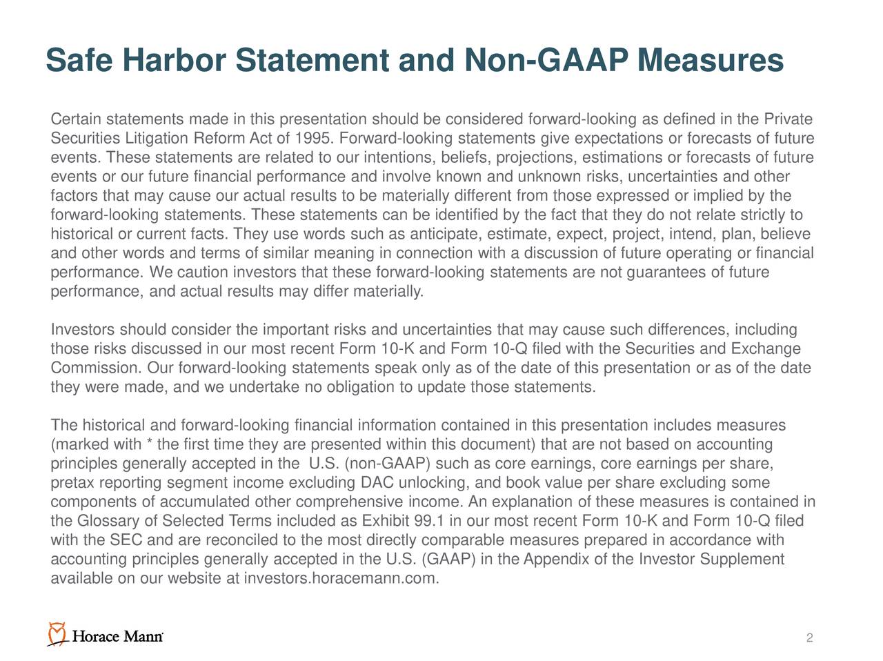 Horace Mann Educators Corporation 2019 Q4 Results Earnings Call