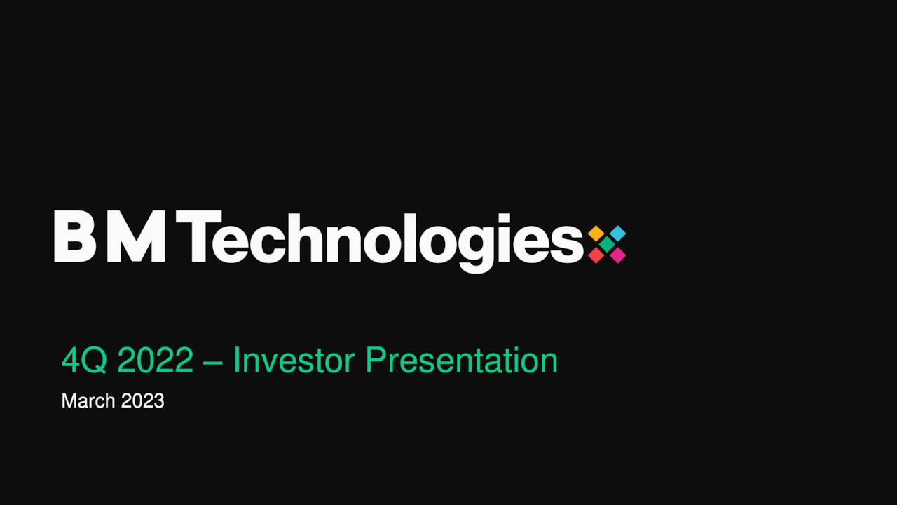 4Q 2022 – Investor Presentation