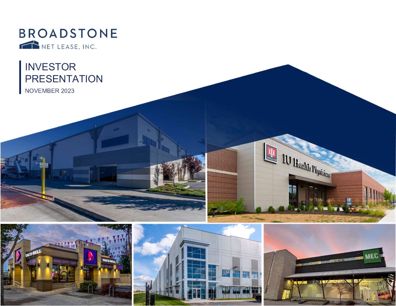 Broadstone Net Lease, Inc. 2023 Q3 Results Earnings Call