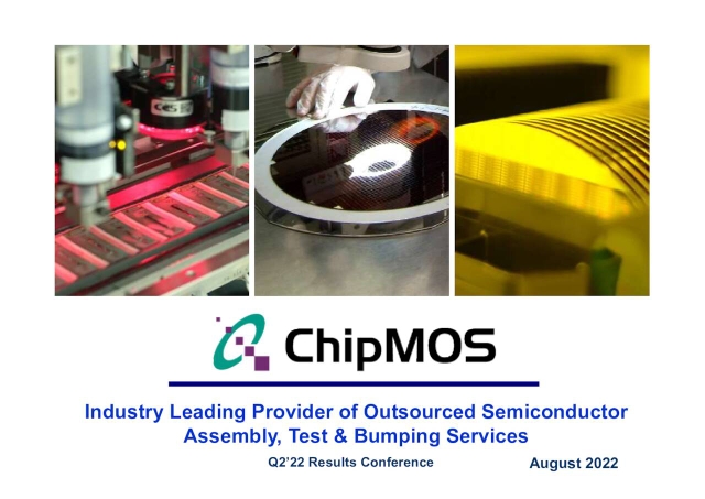 ChipMOS Technologies (IMOS) Presents At Credit Suisse 23rd Asian ...