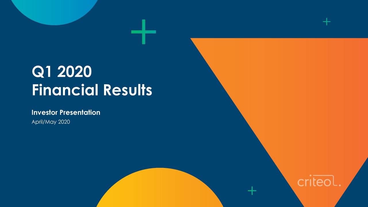 Criteo S.A. 2020 Q1 Results Earnings Call Presentation (NASDAQCRTO