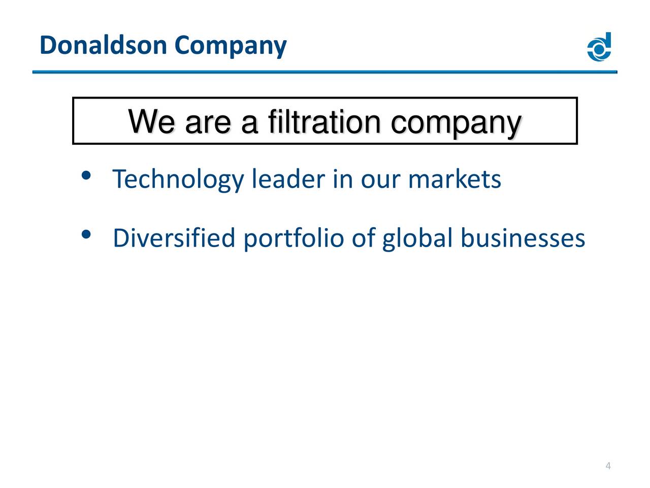 Donaldson (DCI) Presents At CFA Society Of Minnesota 6th Annual ...