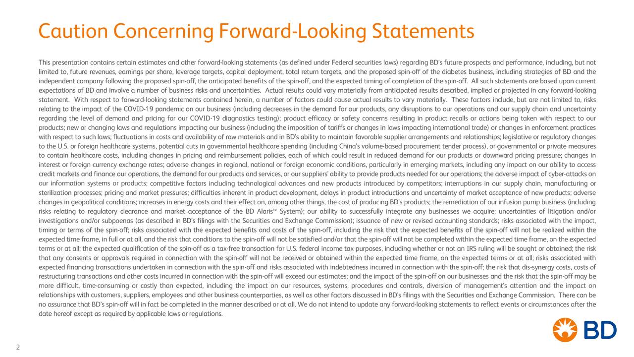 Caution Concerning Forward-Looking Statements