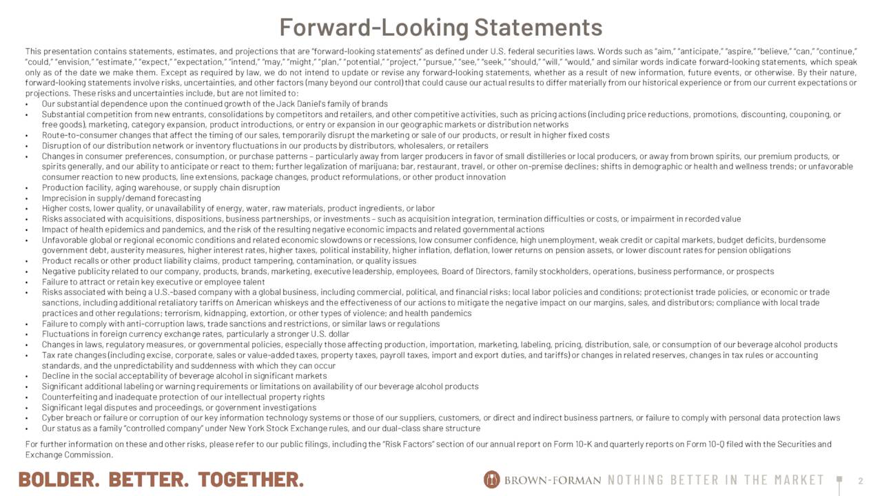 Forward-Looking Statements