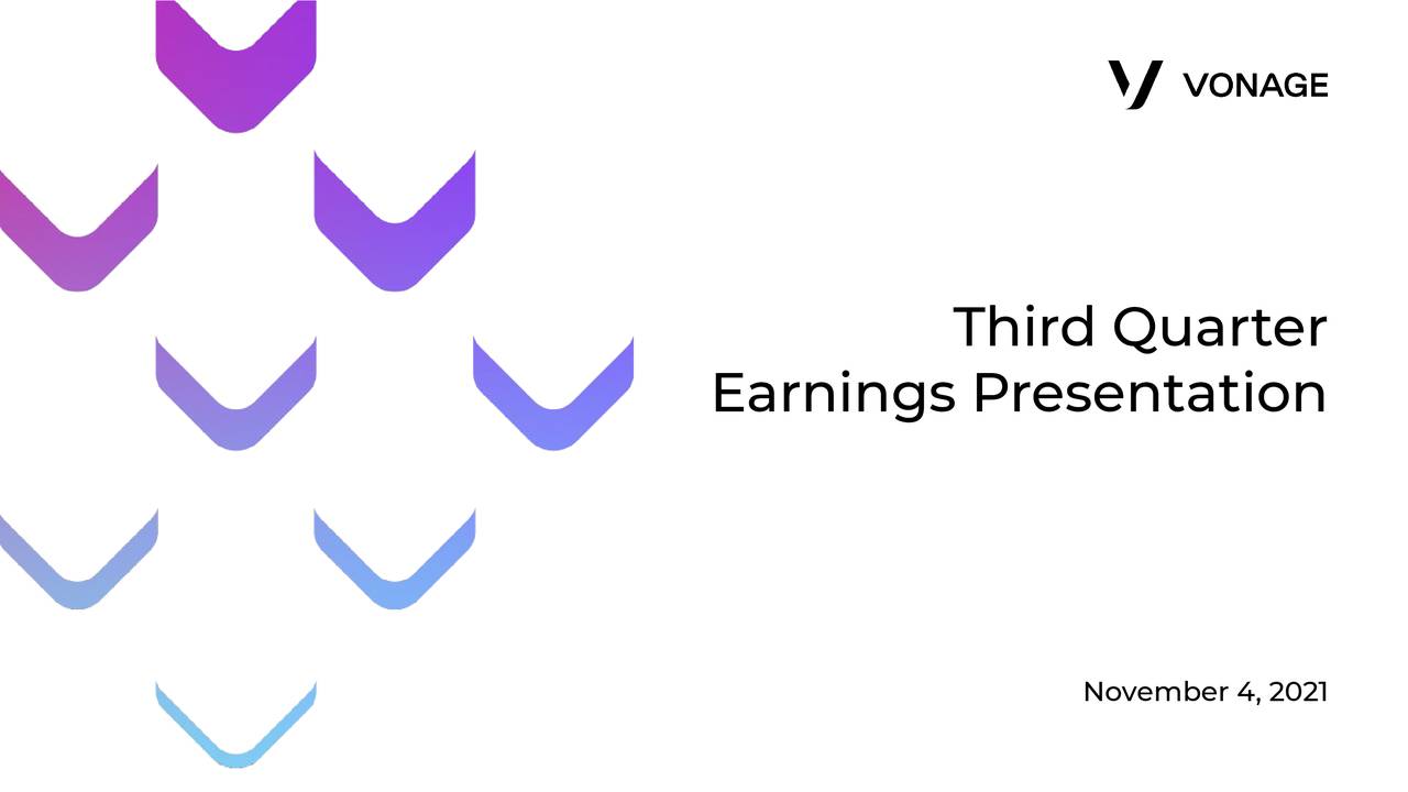 Vonage Holdings Corp. 2021 Q3 Results Earnings Call Presentation (NASDAQERIC) Seeking Alpha