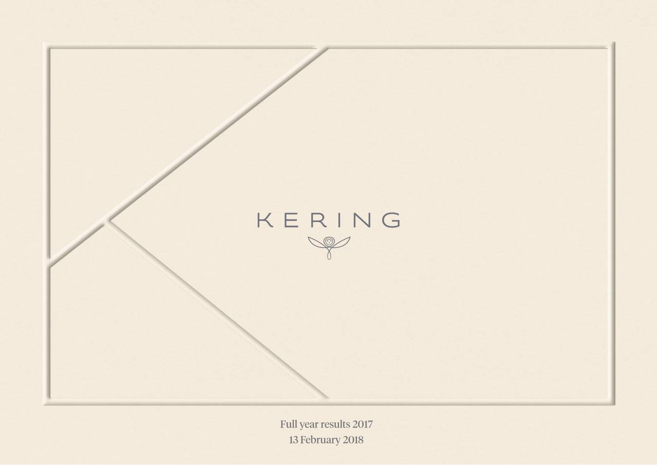 Kering SA ADR 2017 Q4 Results Earnings Call Slides (OTCMKTSPPRUY