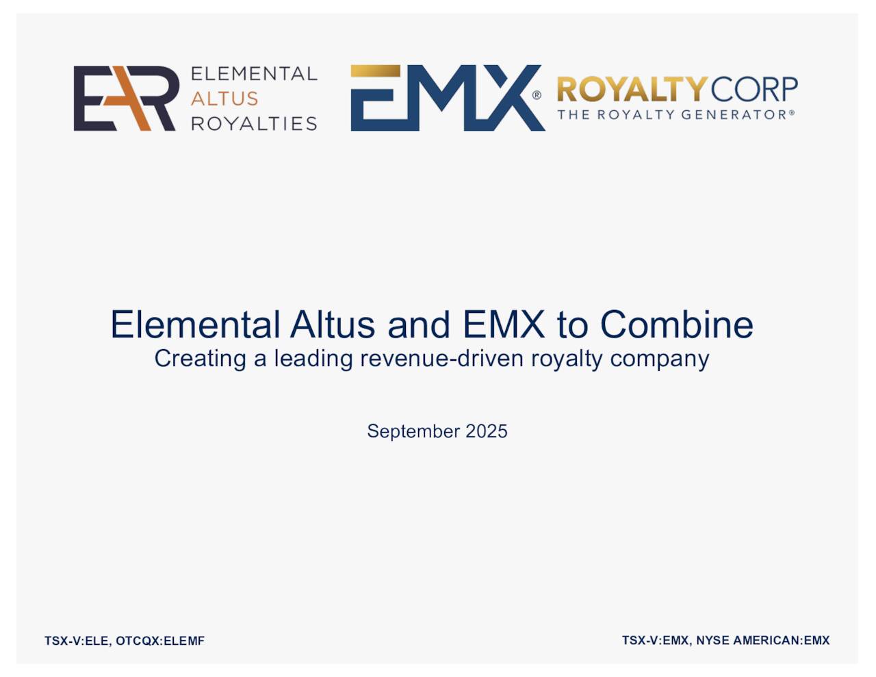 EMX Royalty Corporation (EMX:CA) Presents at 2025 Precious Metals ...