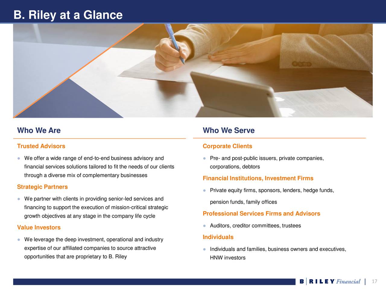 B. Riley Financial, Inc. 2020 Q2 Results Earnings Call Presentation