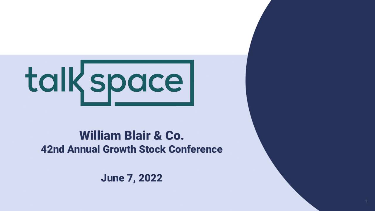 Talkspace (TALK) Presents At William Blair 42nd Annual Growth Stock