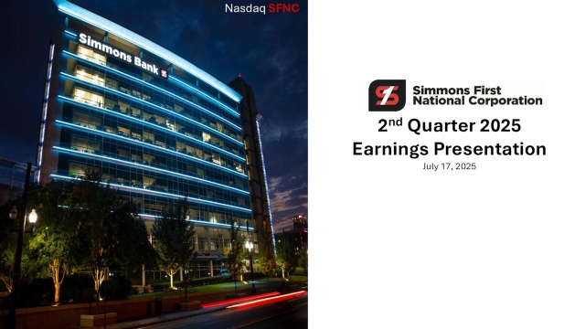 Simmons First National Corporation 2025 Q2 - Results - Earnings Call ...