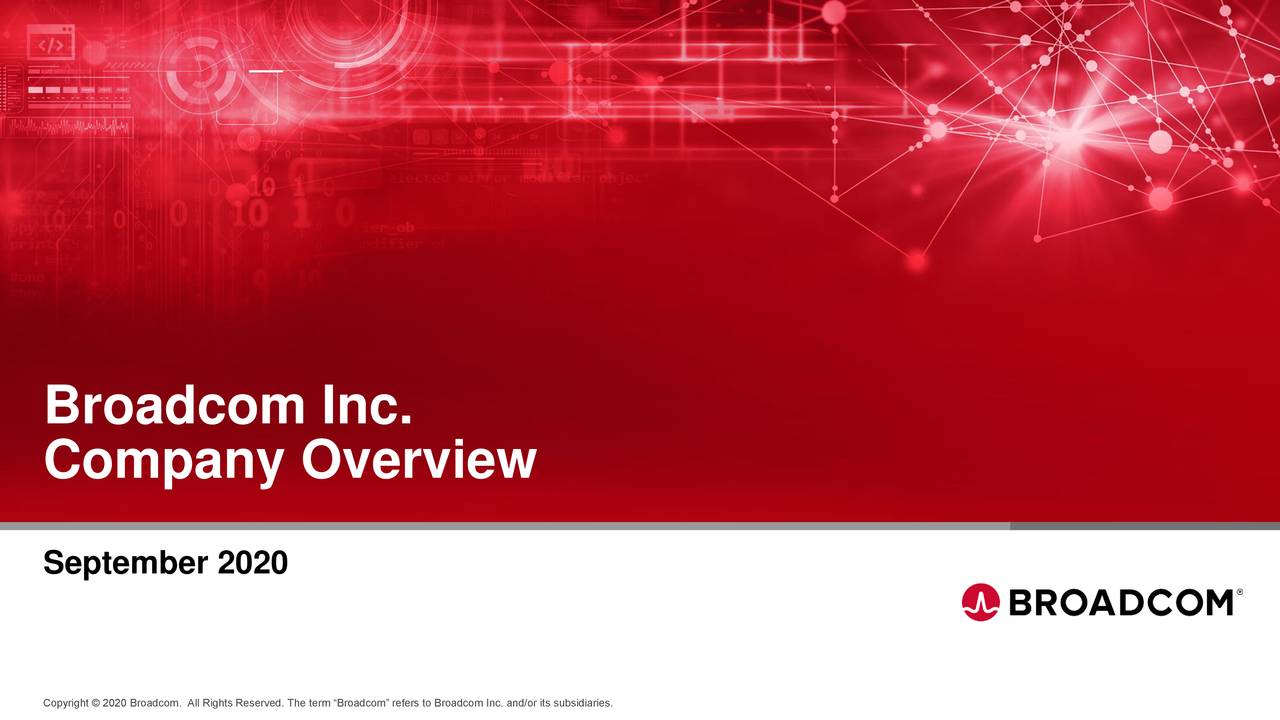 Broadcom (AVGO) Investor Presentation - Slideshow (NASDAQ:AVGO ...