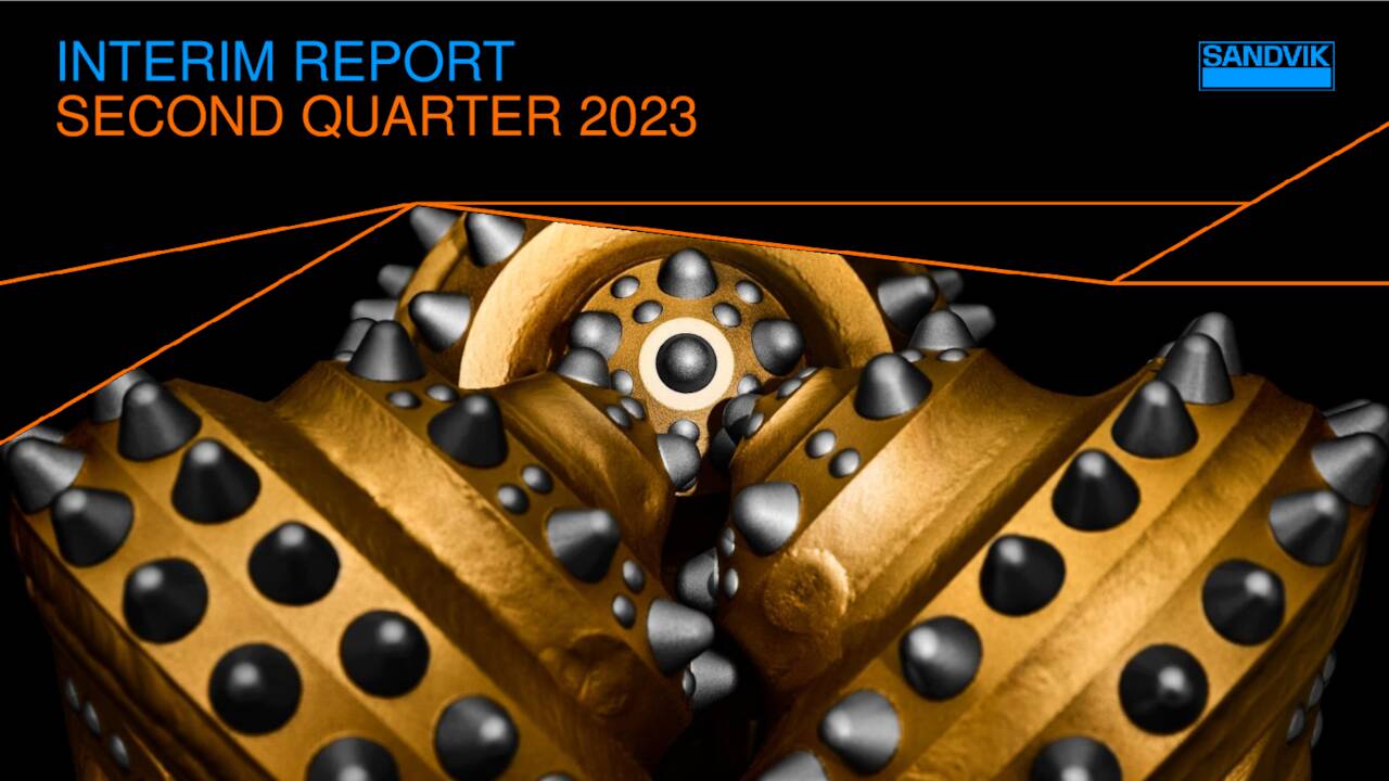 Sandvik AB (publ) 2023 Q2 Results Earnings Call Presentation