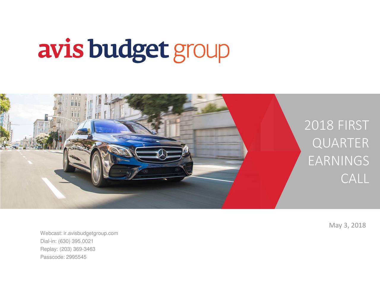 Avis Budget Group, Inc. 2018 Q1 - Results - Earnings Call Slides ...