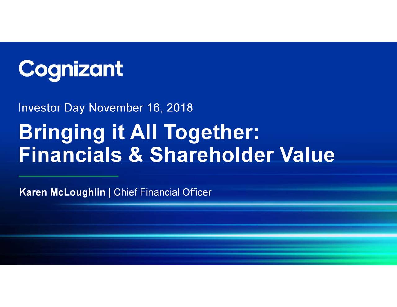 investor presentation cognizant