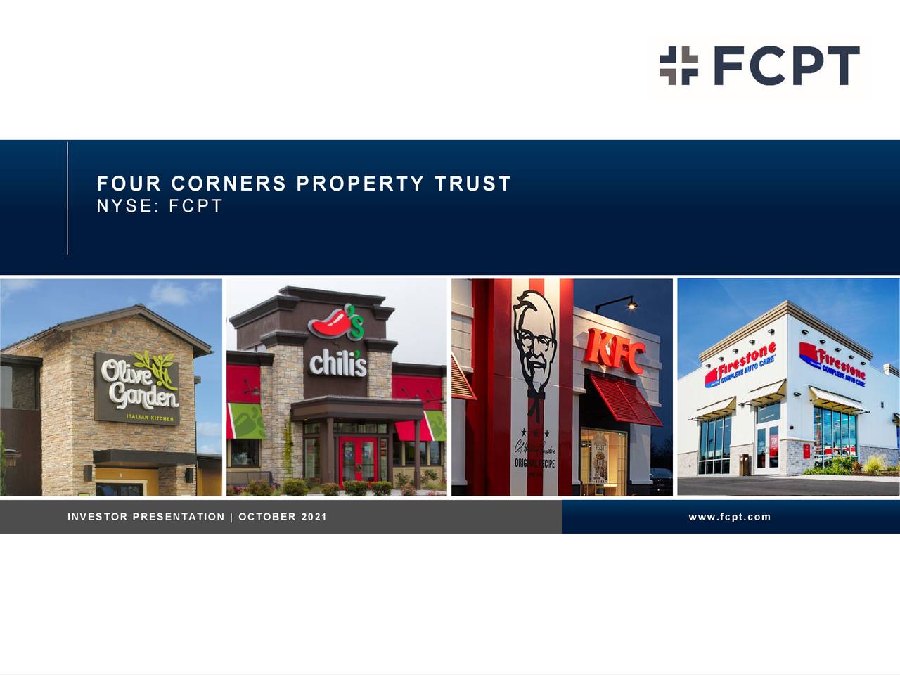 Four Corners Property Trust, Inc. 2021 Q3 Results Earnings Call Presentation (NYSEFCPT