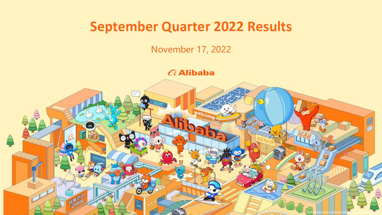 Alibaba Group Holding Limited 2023 Q2 Results Earnings Call Presentation (NYSEBABA