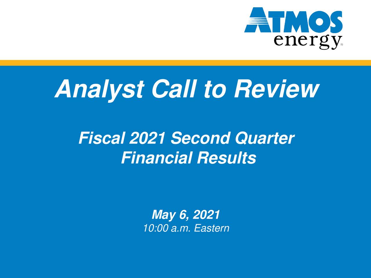 Analyst Call to Review