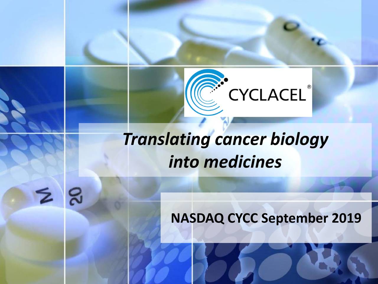 Cyclacel Pharmaceuticals (CYCC) Investor Presentation - Slideshow ...