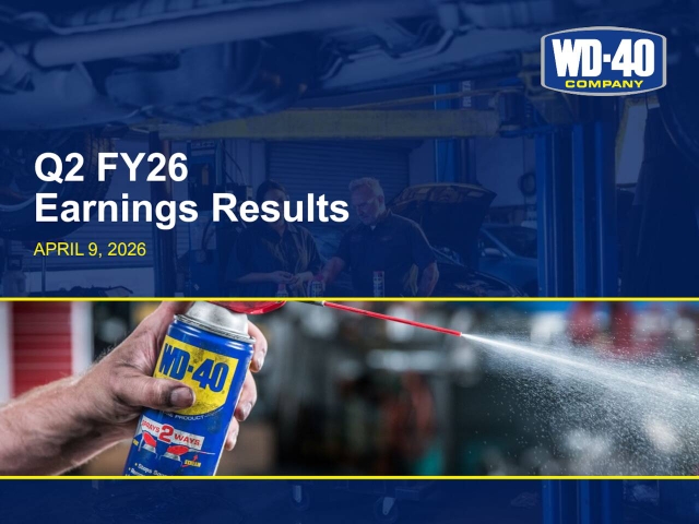 WD-40 Company 2026 Q2 - Results - Earnings Call Presentation (NASDAQ ...