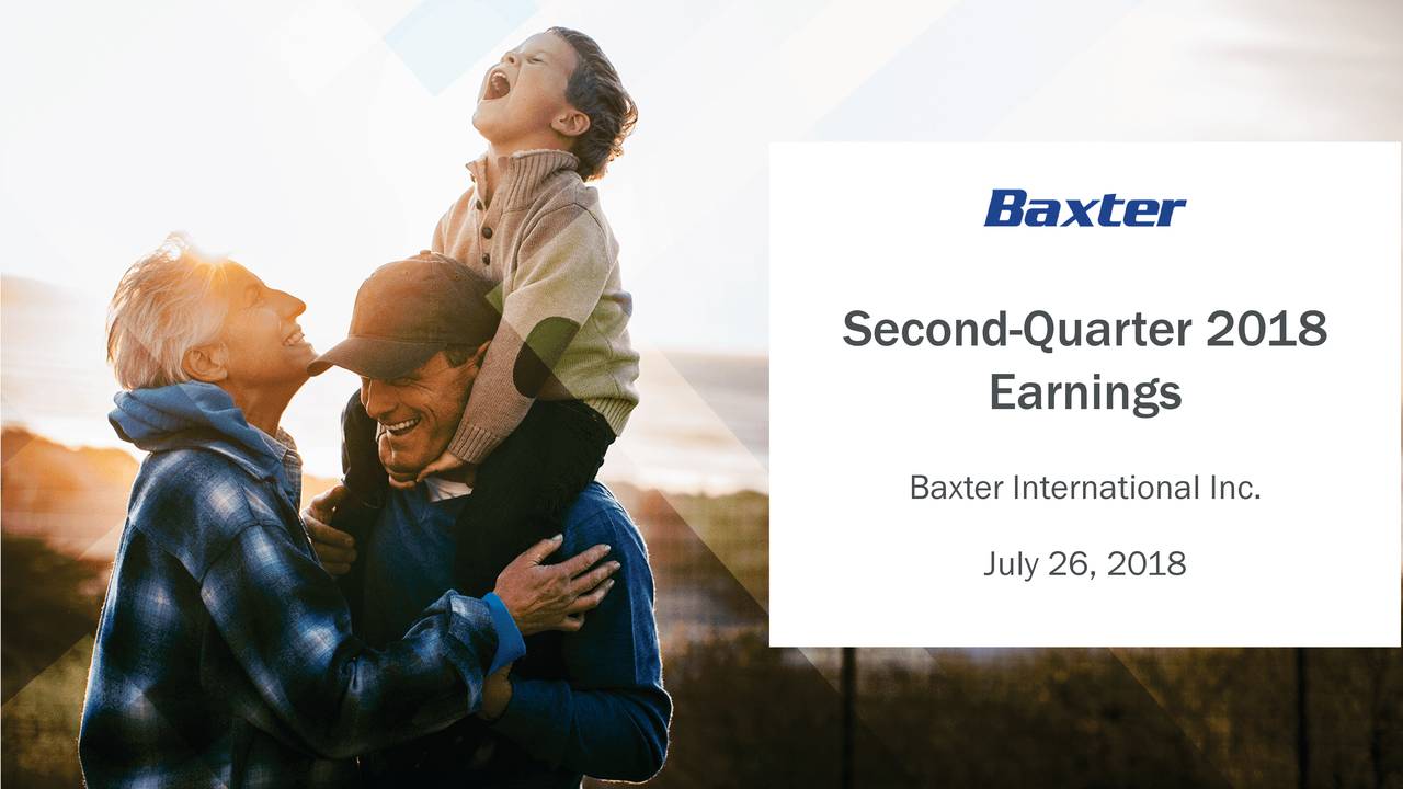 Baxter International Inc 2018 Q2 Results Earnings Call Slides (NYSE