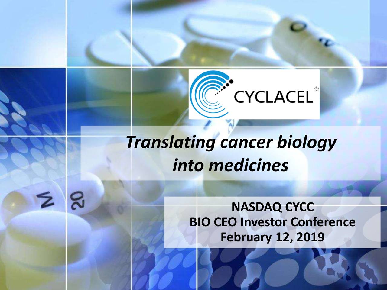 Cyclacel Pharmaceuticals (CYCC) Presents At BIO CEO & Investor ...