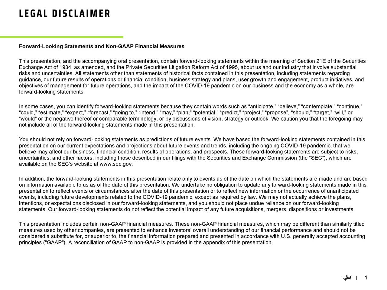 DraftKings Inc. 2021 Q1 Results Earnings Call Presentation (NASDAQ