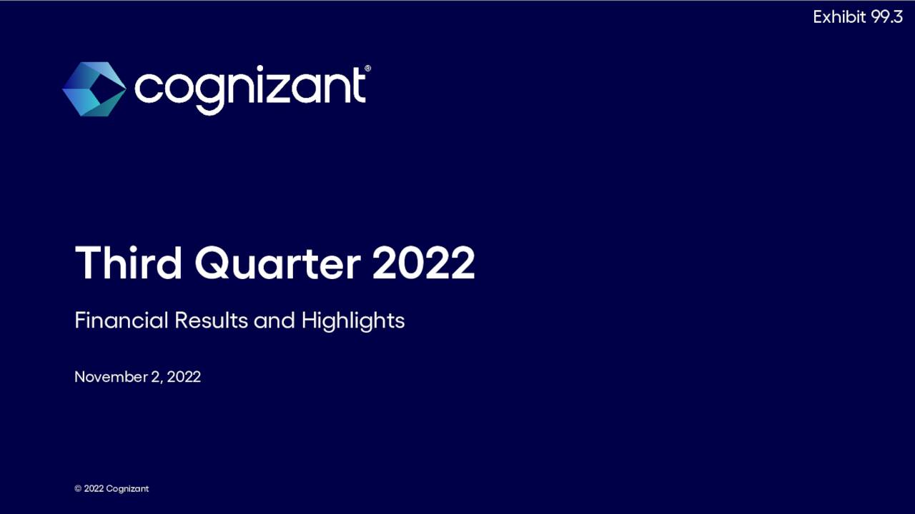 Cognizant Technology Solutions Corporation 2022 Q3 Results Earnings