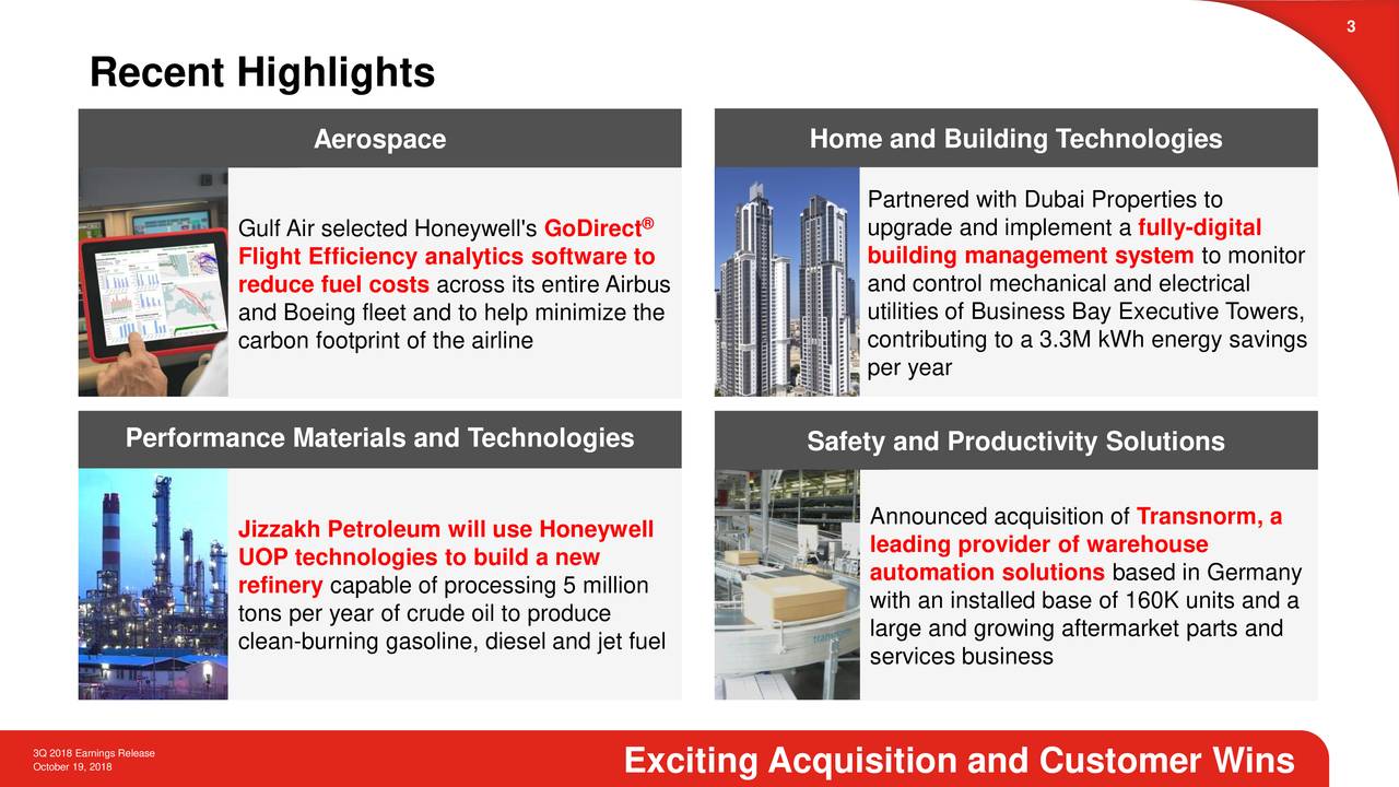 Honeywell International, Inc. 2018 Q3 - Results - Earnings Call Slides ...